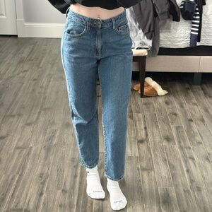Garage Blue Straight Leg Jeans